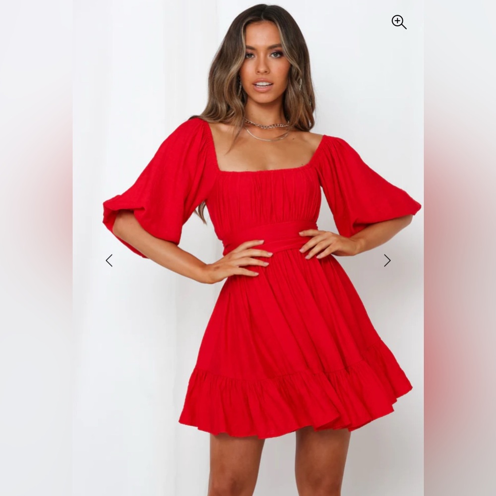 Hello Molly Vibrant Red Mini Dress